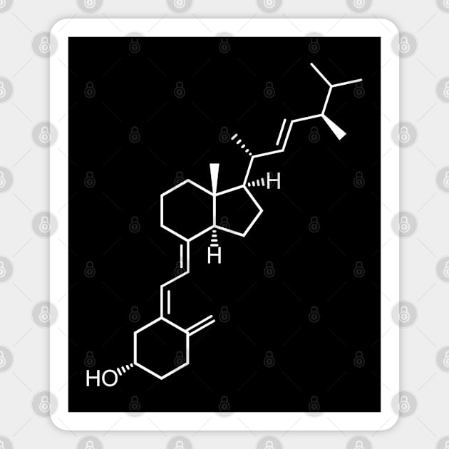 Vitamin D2 Ergocalciferol C28H44O Magnet by Zeeph